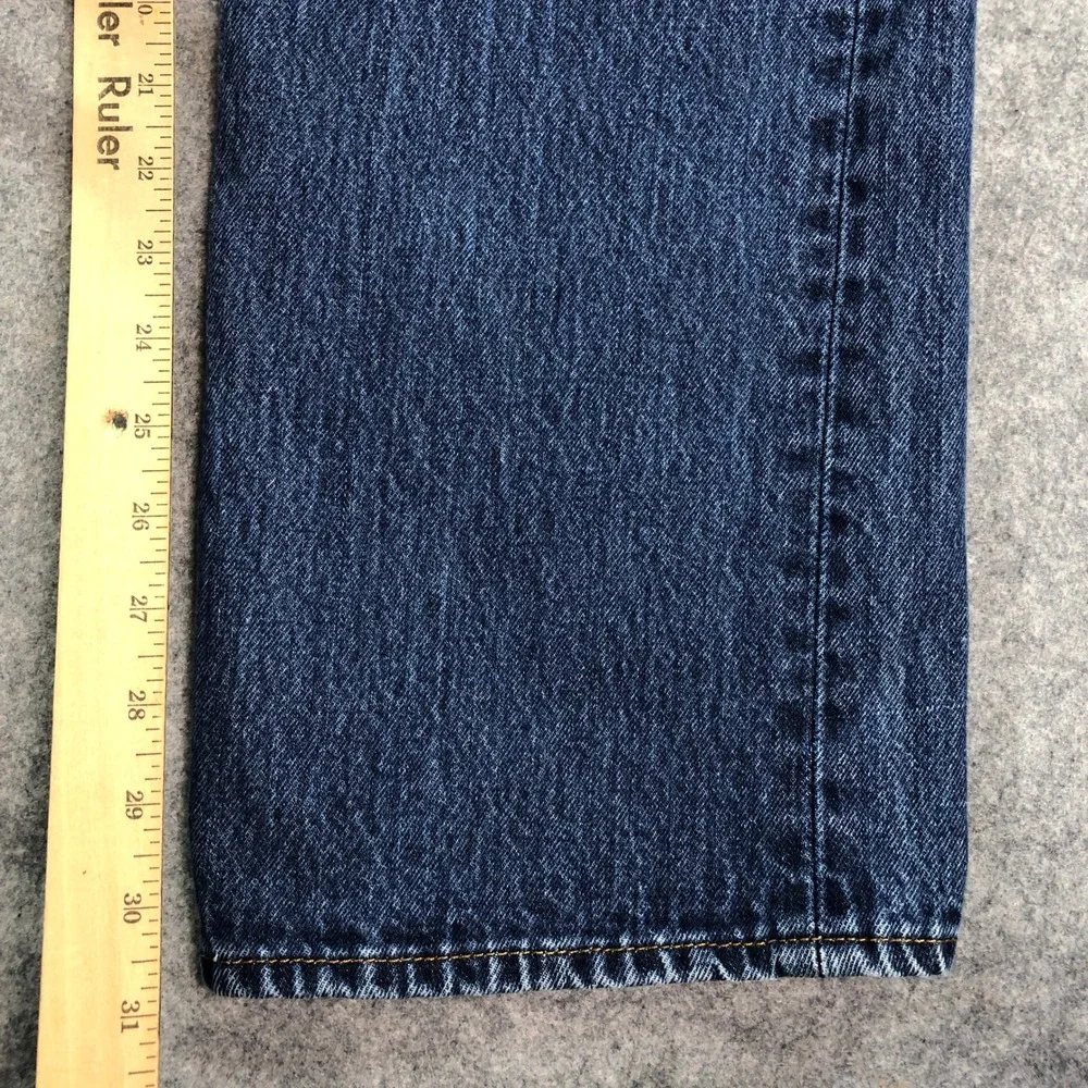 Levis 501 Mens Jeans 38x34 (fits 38x31) Straight Leg Blue Dark Wash Regular VTG